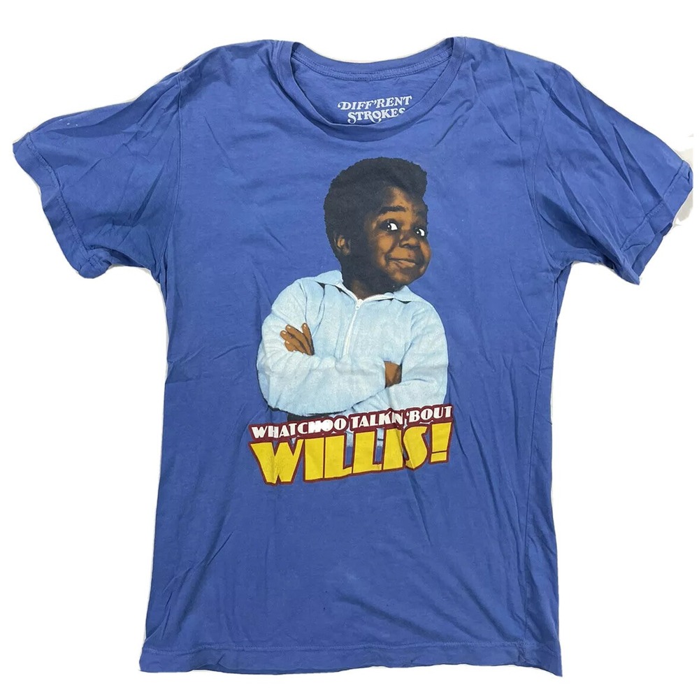 VTG Diff’rent Strokes T-shirt Small Whatchoo Talkin ‘Bout Willis! Blue Coleman